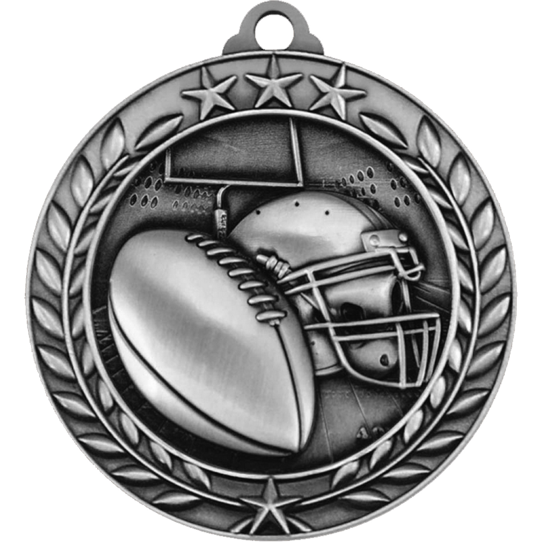 Stock Small Academic & Sports Laurel Medals: Football 4