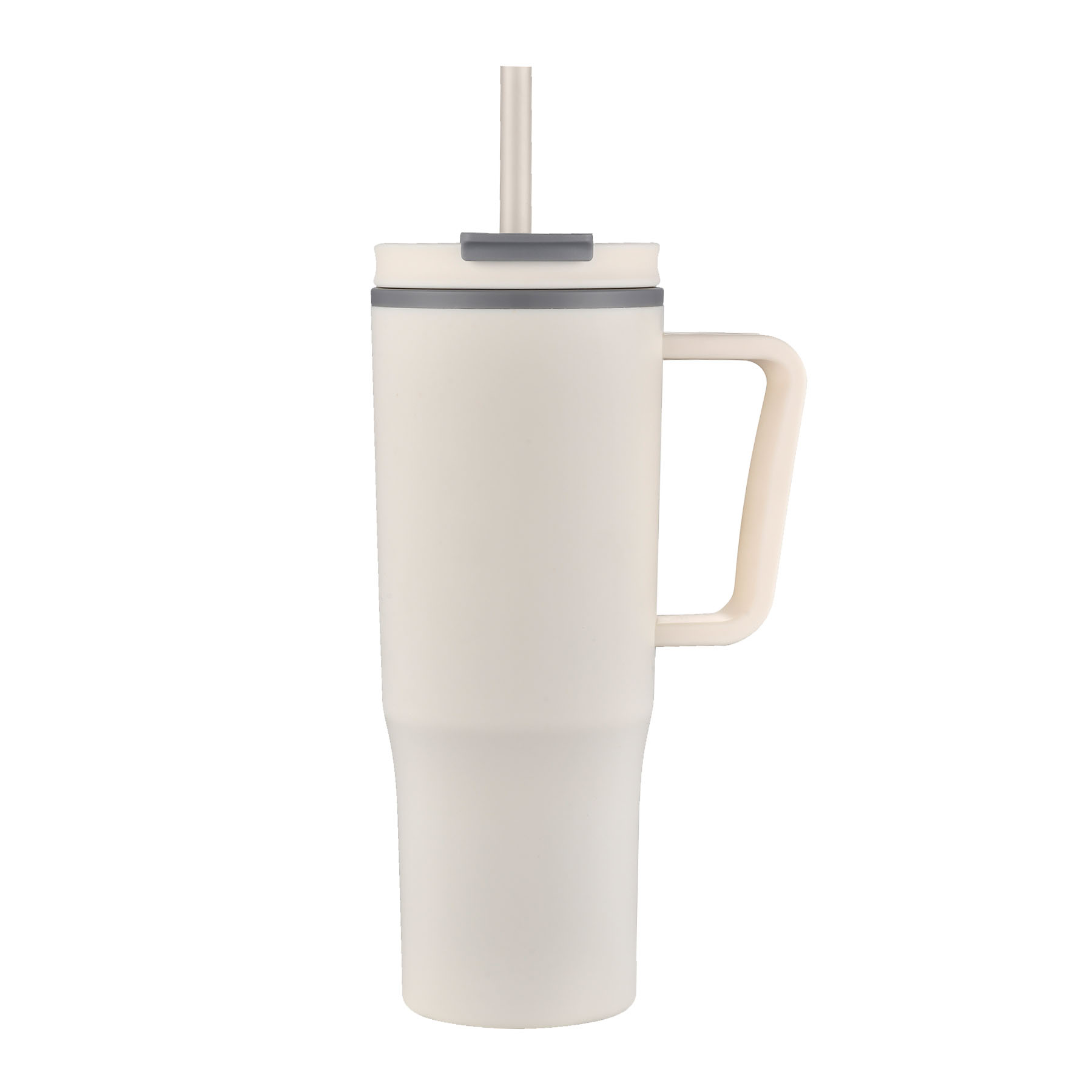 30 oz. Plasitc Handle Mug with Twist Closure Straw Lid 6