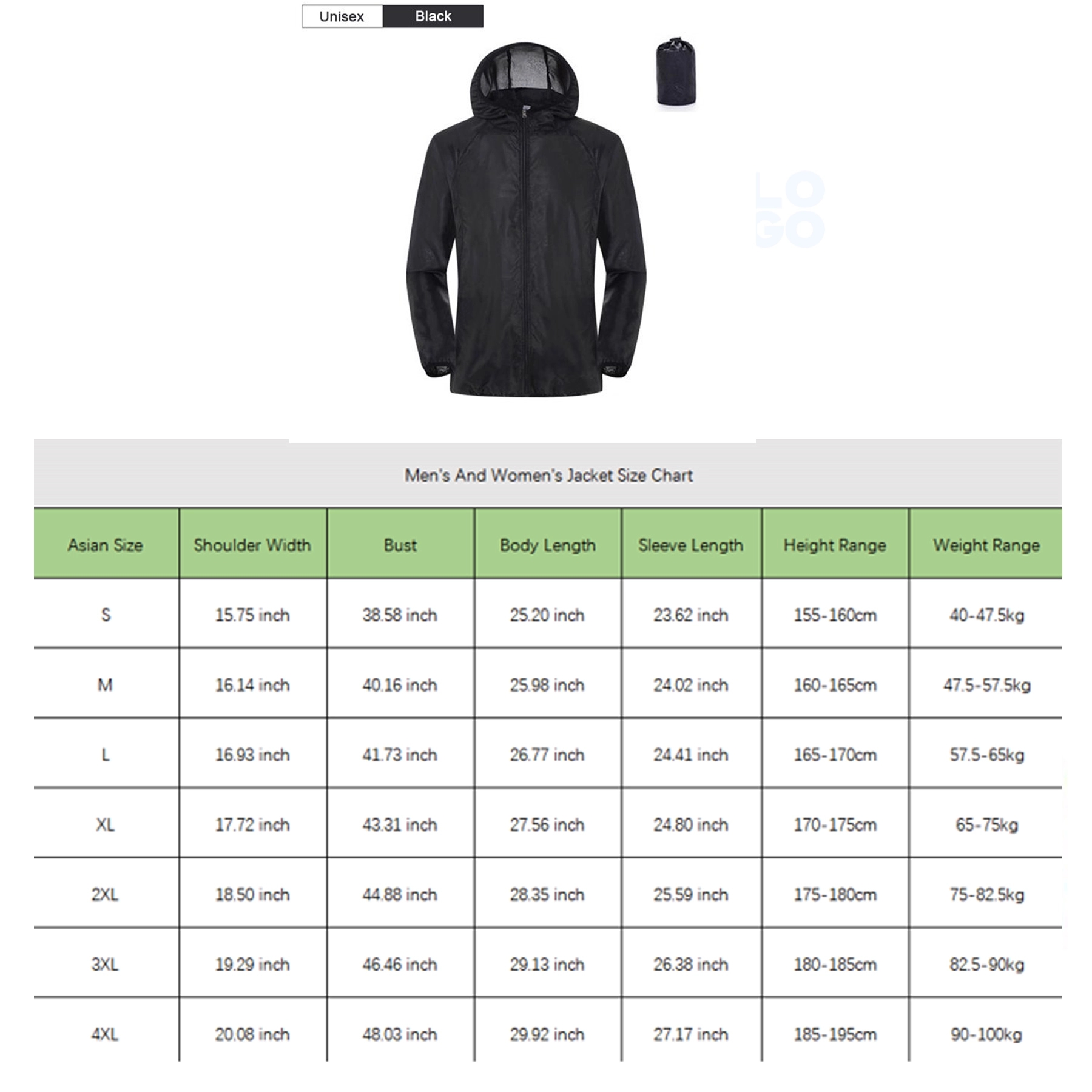 Unisex Hooded Quick Dry Jacket 3