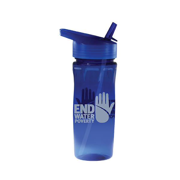 18 oz. Poly-Saver PET Bottle with Straw Cap 5