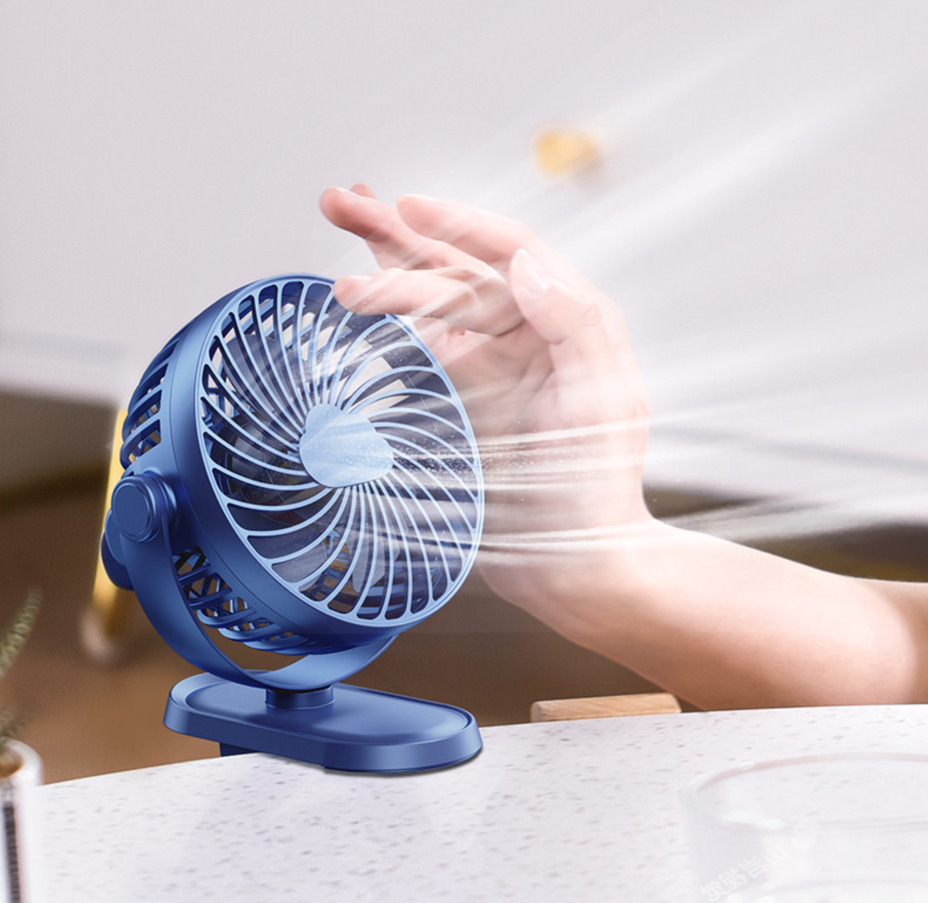 Portable USB Rechargeable Clip On Fan 2