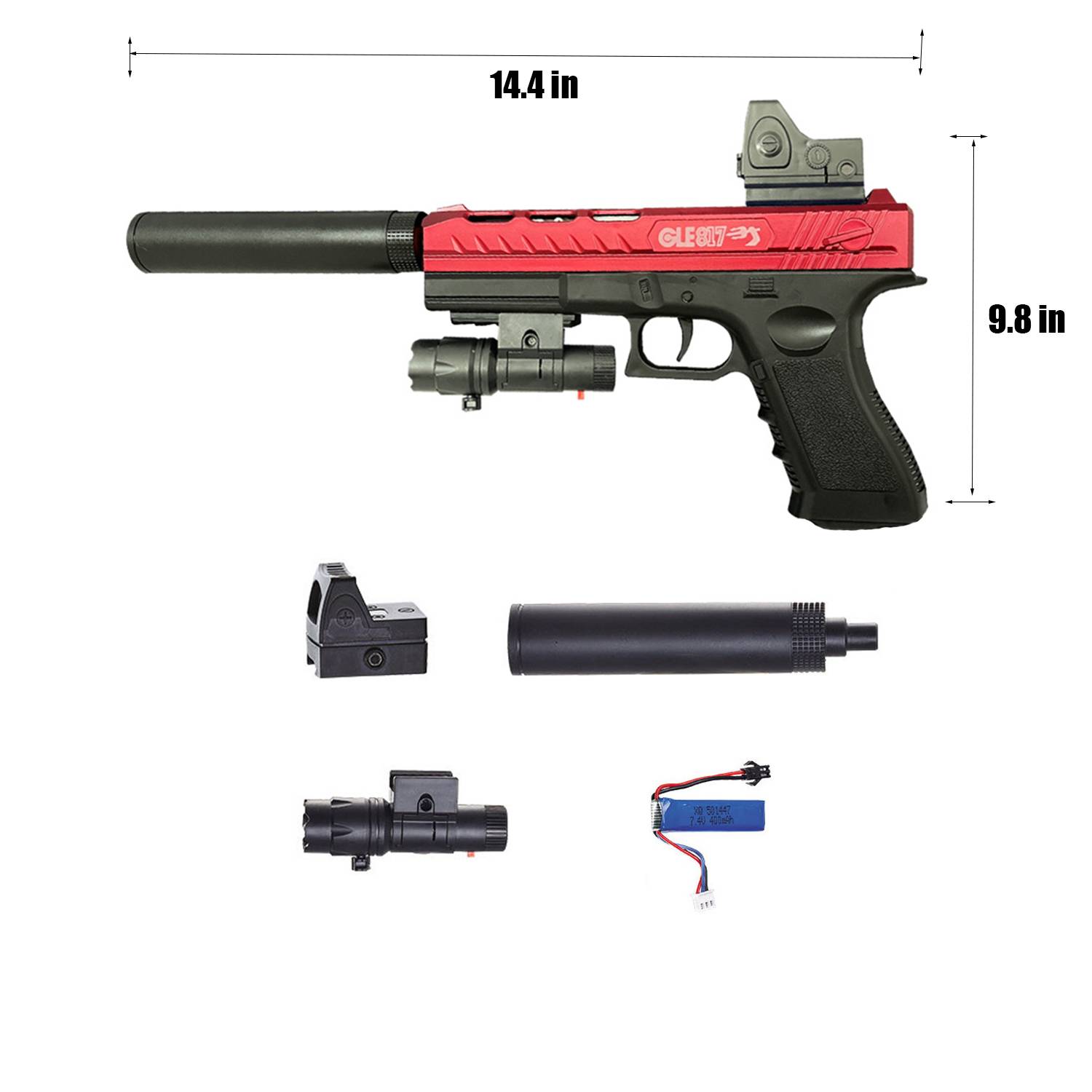 Glock High-Performance Electric Blaster Gun Gel Toys 5
