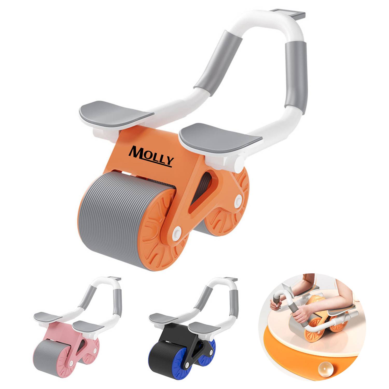 Stainless Steel Core Wheel Abdominal Machine