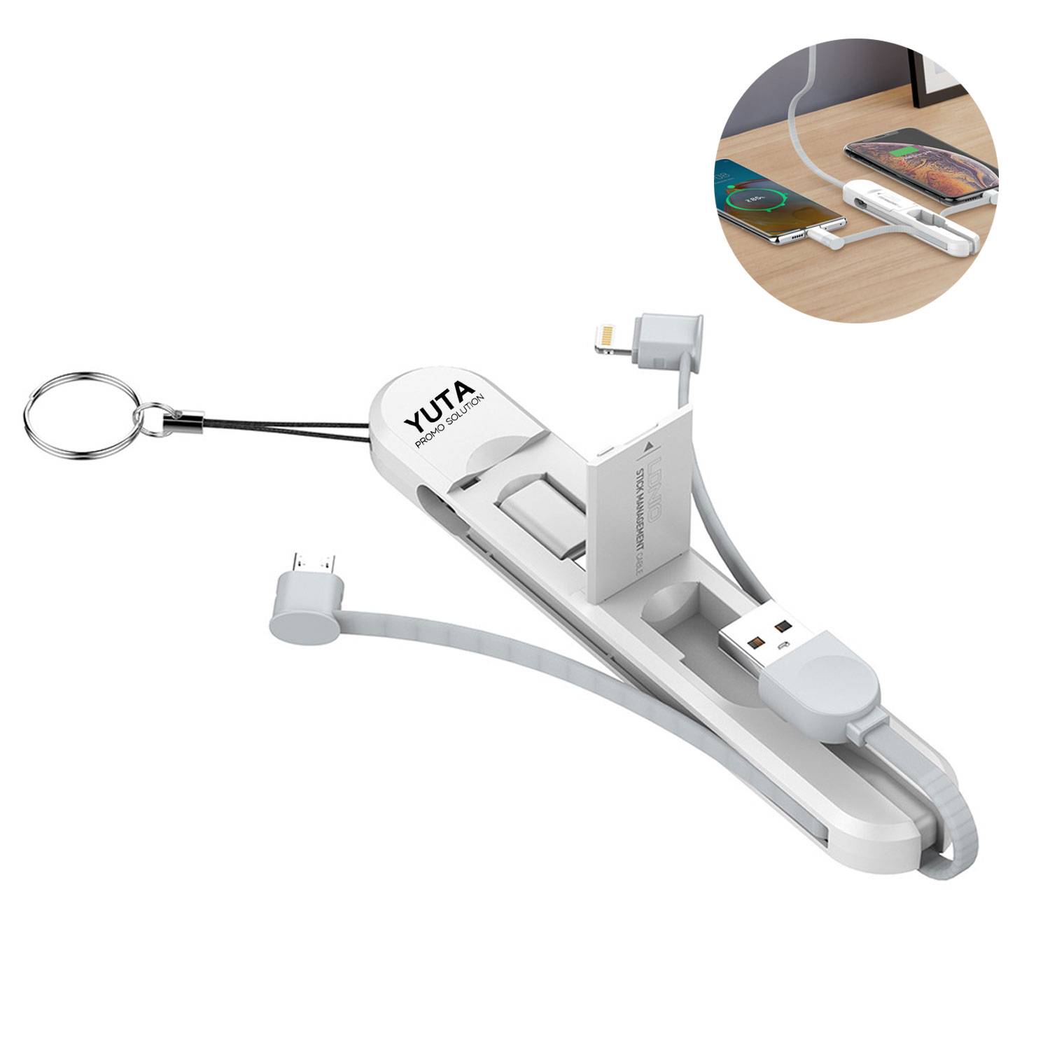 3-In-1 Scalable USB Data Cable 6