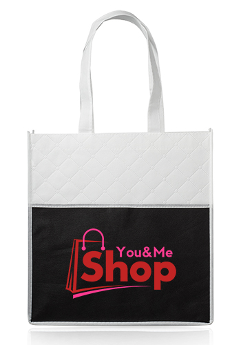 Reusable Quilted Pocket Grocery Tote Bags 9