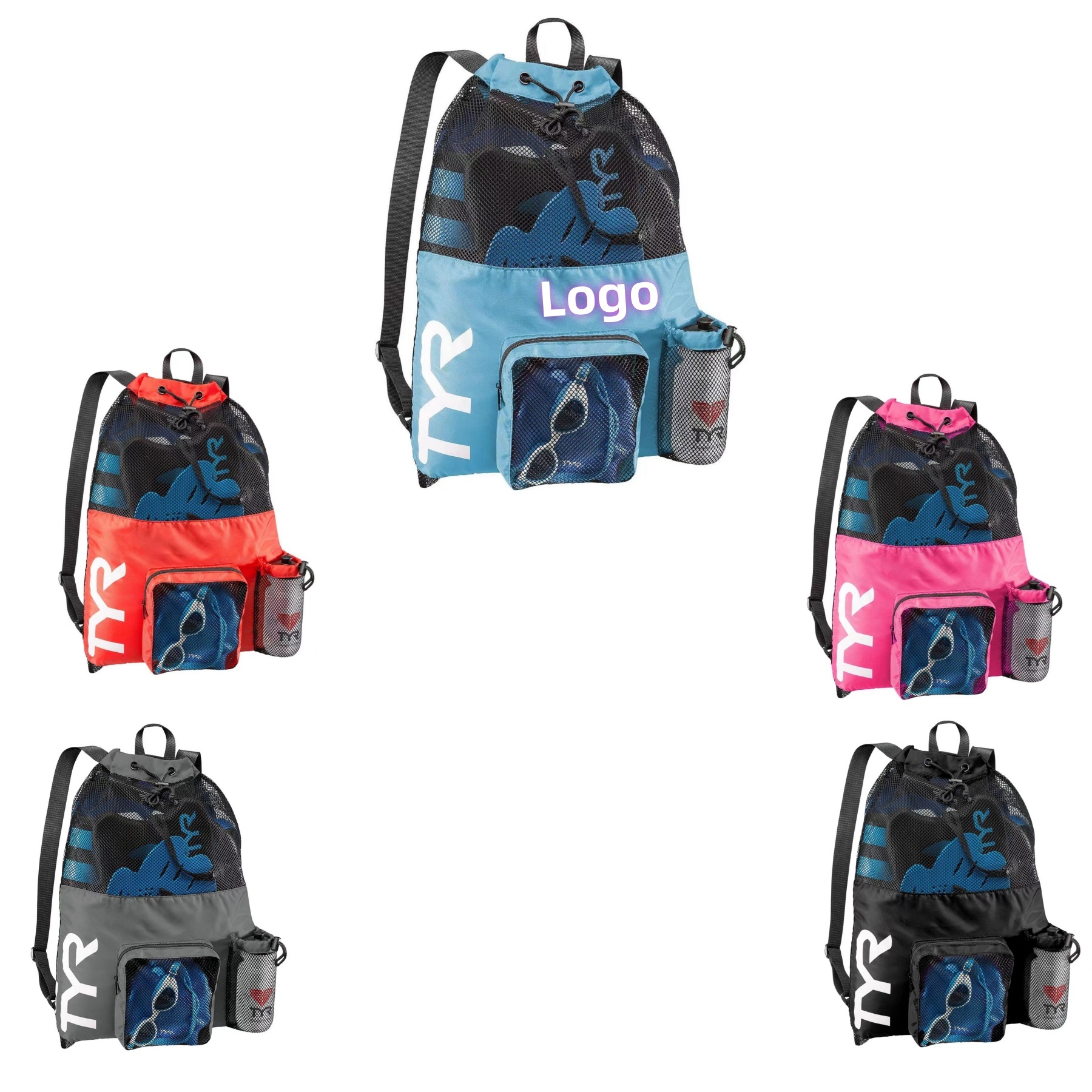 Large Mesh BackpackFor Beach&Travel&Wet Swimming&Gym and Workout Gear 5