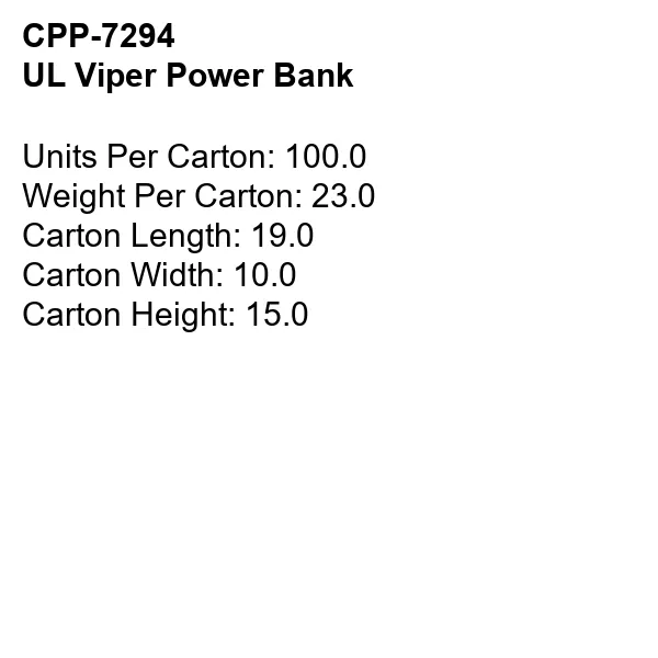 UL Viper Power Bank 19