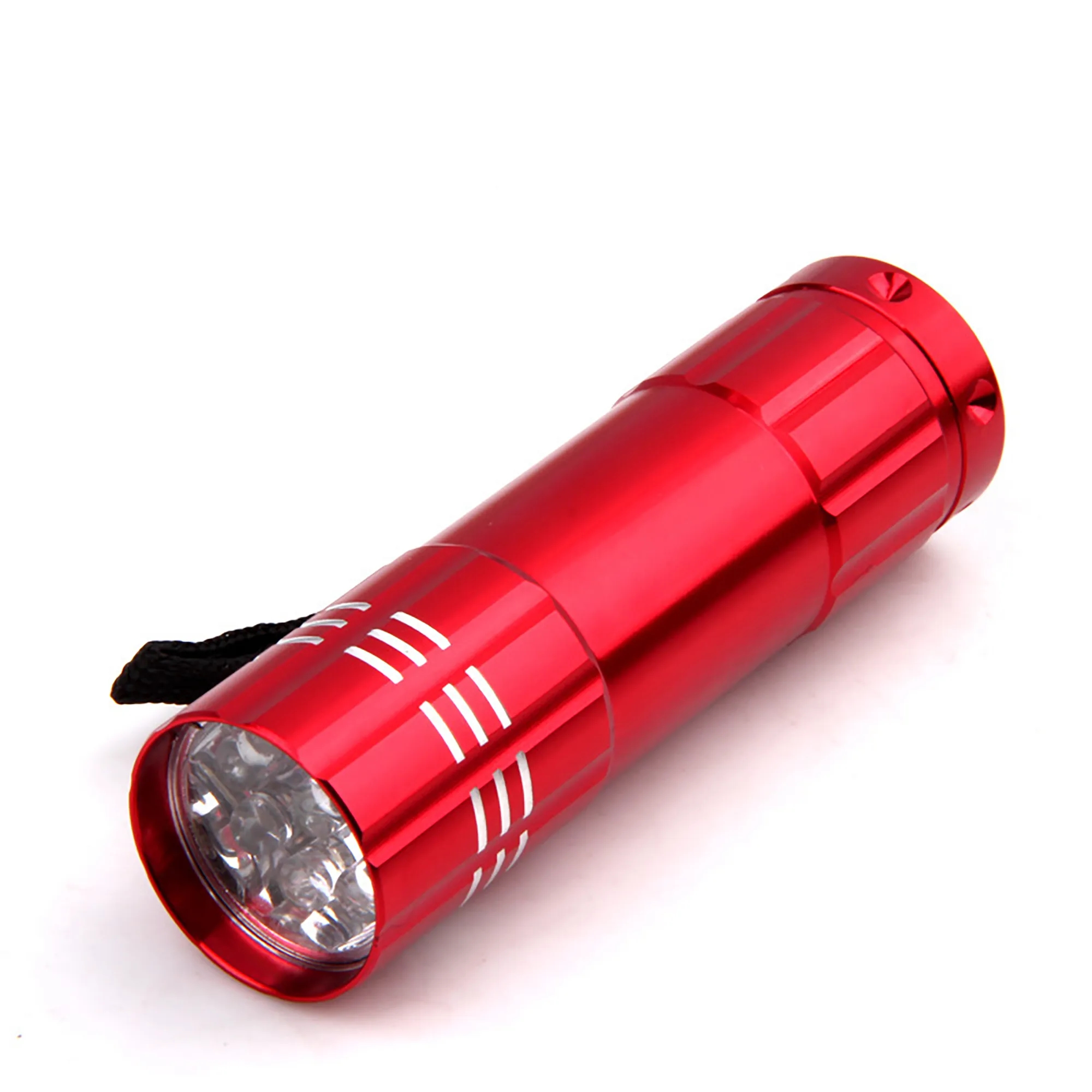 Full Color Aluminum 9LED Flashlight MOQ 100PCS 7
