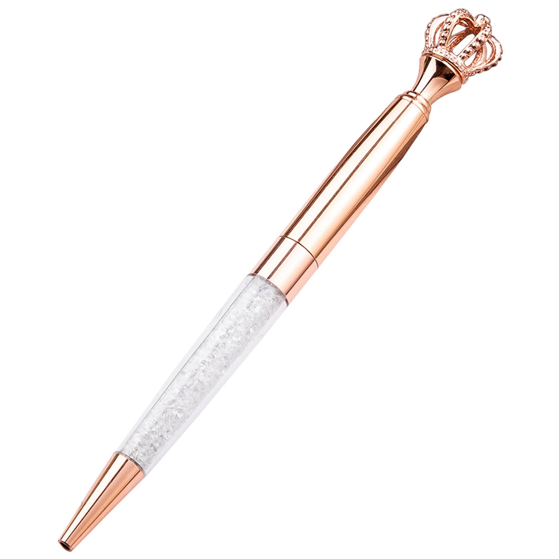 Metal Royal Crown Ballpoint Pen with Quicksand 4