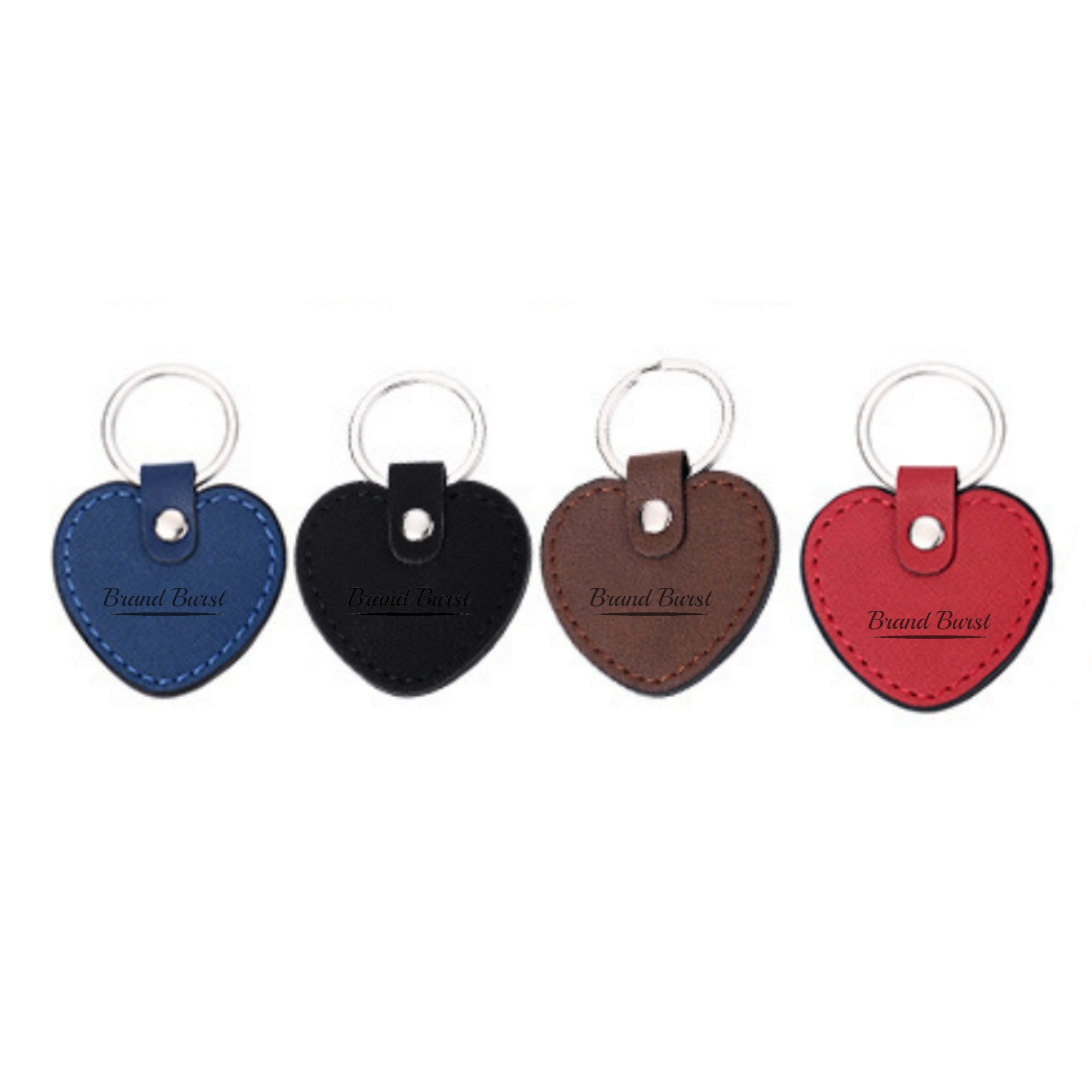Heart Leather Keychain