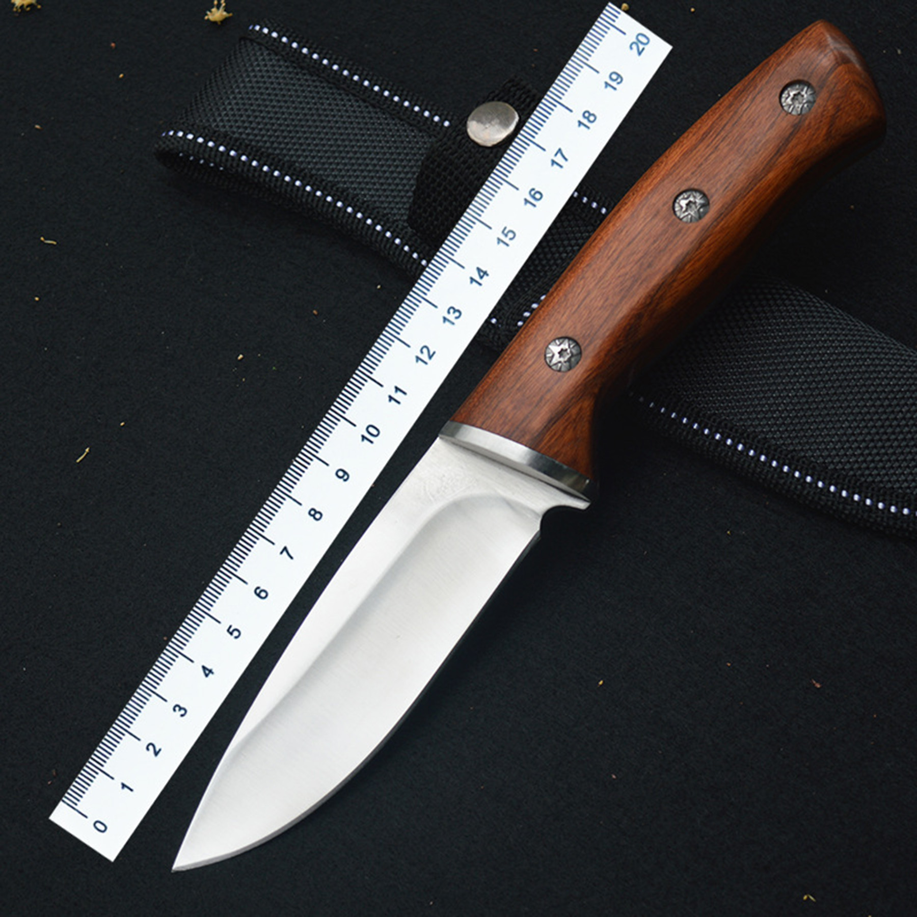 Steel Knife with Leather Sheath 4