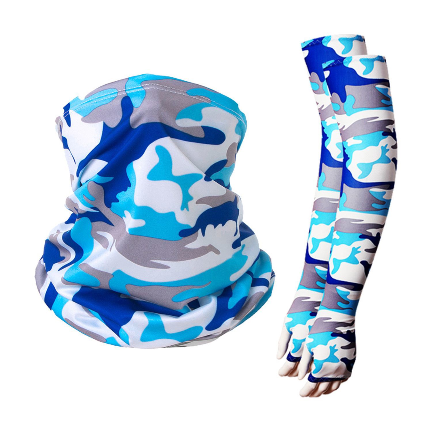 COMBO - Arm sleeves & Neck Gaiter w/ Full Bleed Sublimation 19