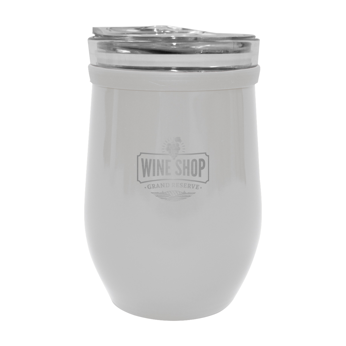 8 Oz. Glass And Stainless Steel Wine Tumbler 17