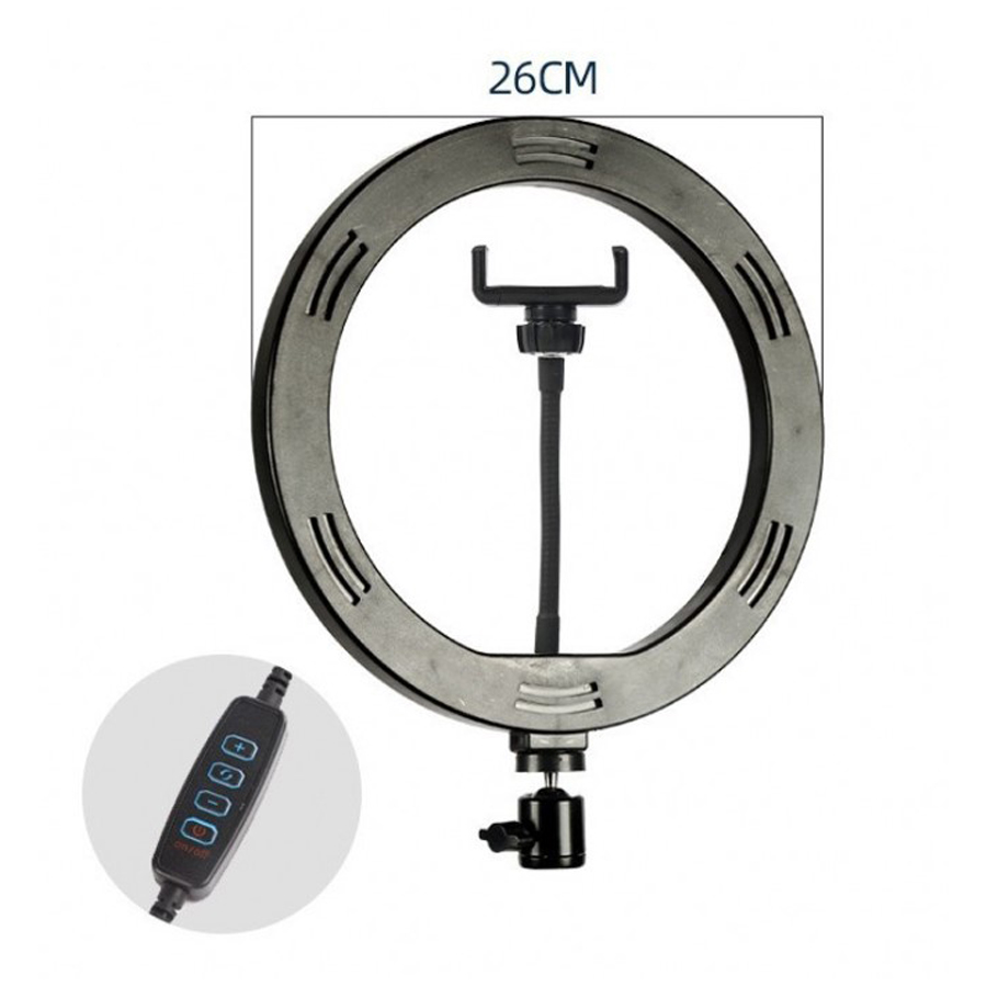 10" Selfie Ring Light with Tripod Stand & Phone Holder for Live Streaming, Video & Photos 4