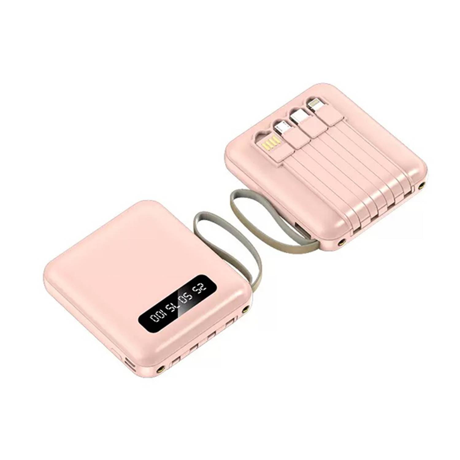 20000mAh Mini Portable Power Bank w/ 4 Cables 6