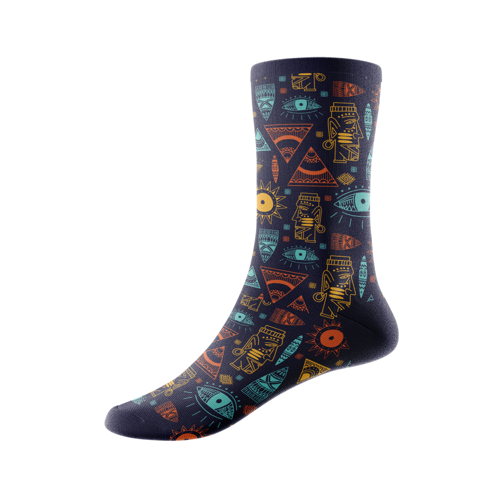 Jacquard Weave 168-Needle Cotton-Blend Quarter Socks w/ 3