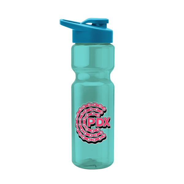 Blazer 28oz Transparent Bike Bottle w/Drink-thru Lid 930