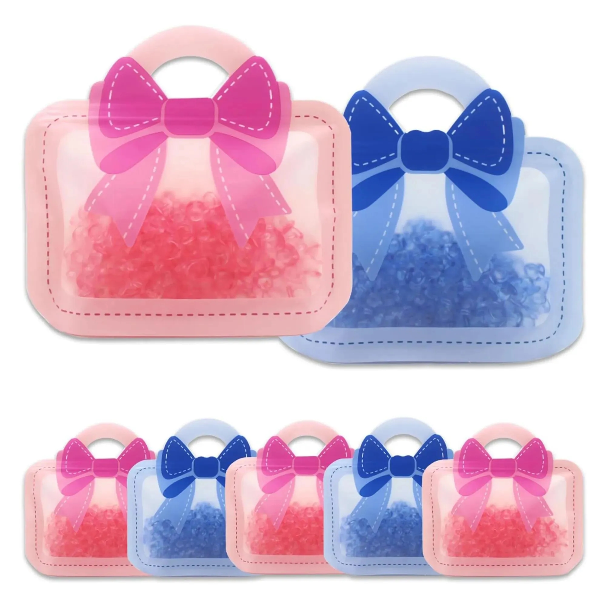 Bow portable packaging baked cookies and snacks sealed bag 3