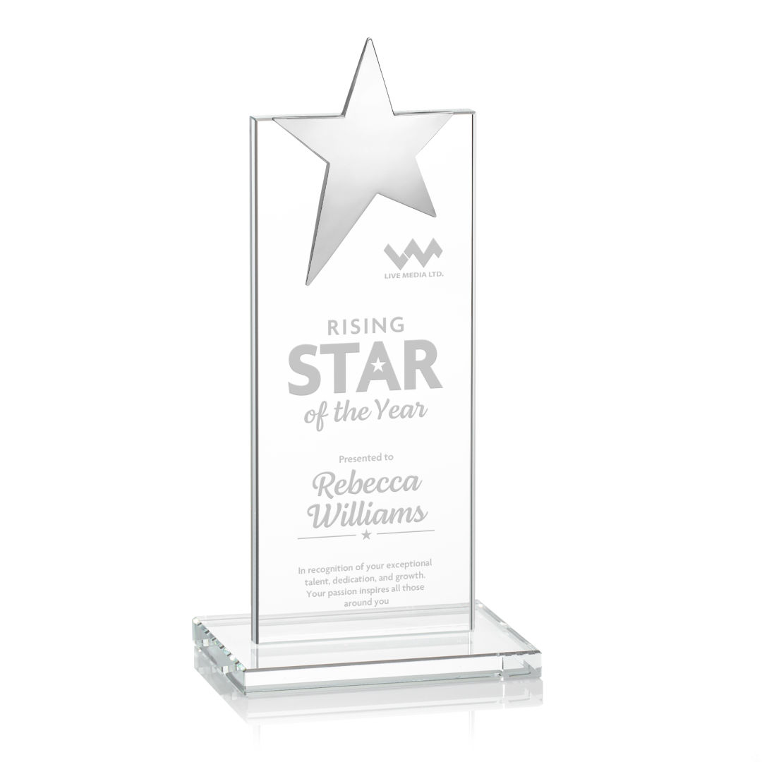 Bryanston Chrome Star Award - Clear 3