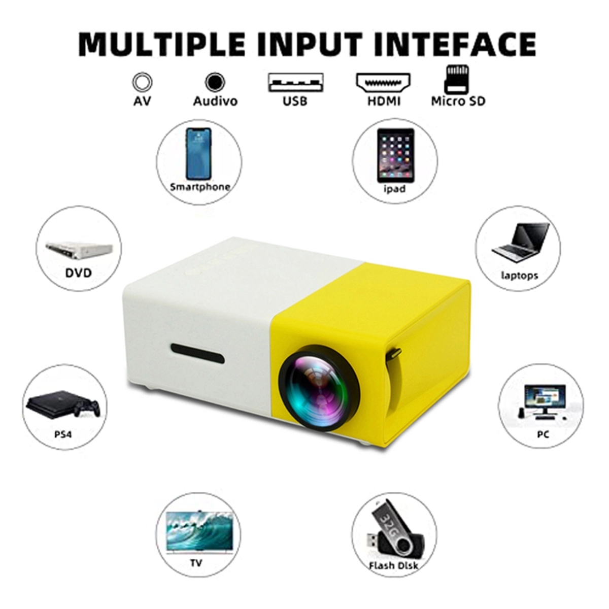 Mini Projector Portable 4