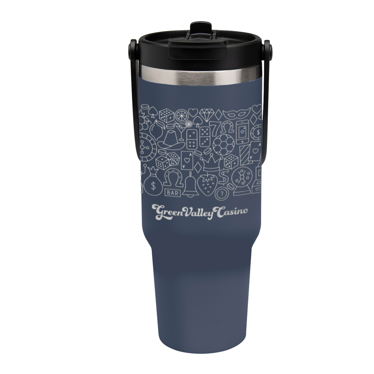 40 Oz. Full Laser Peak Intrepid Recycled Stainless Steel Tumbler 4