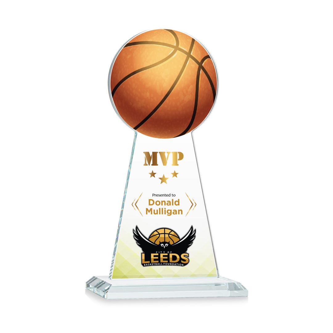 Edenwood Basketball VividPrint™ Award - Clear 3