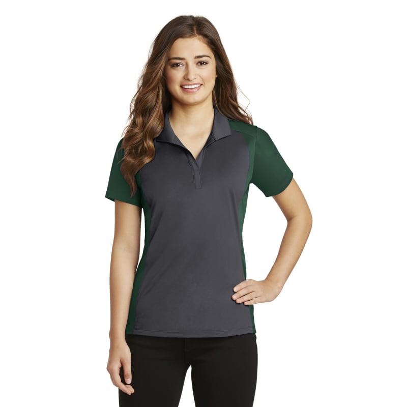 Sport-Tek Women's Colorblock Micropique Sport-Wick Polo. 11