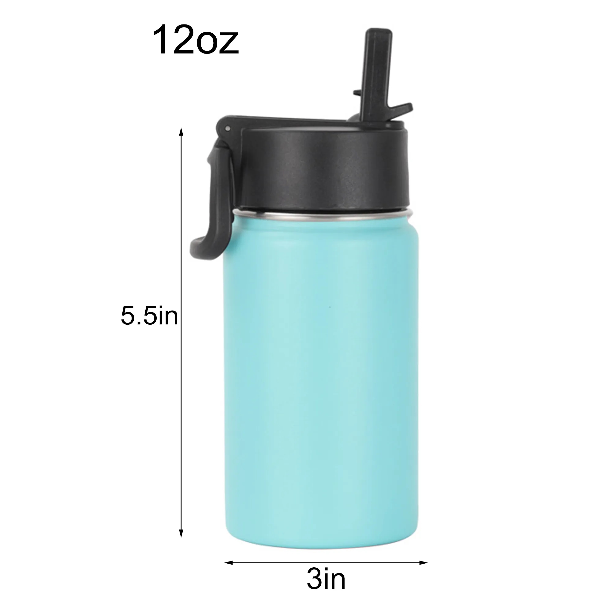 12oz 304 Stainless Steel Sports Water Bottle 4