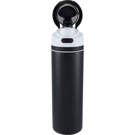 Elvin 28oz Recycled Stainless Flip Straw Bottle, custom water bottle with logo imprint 198