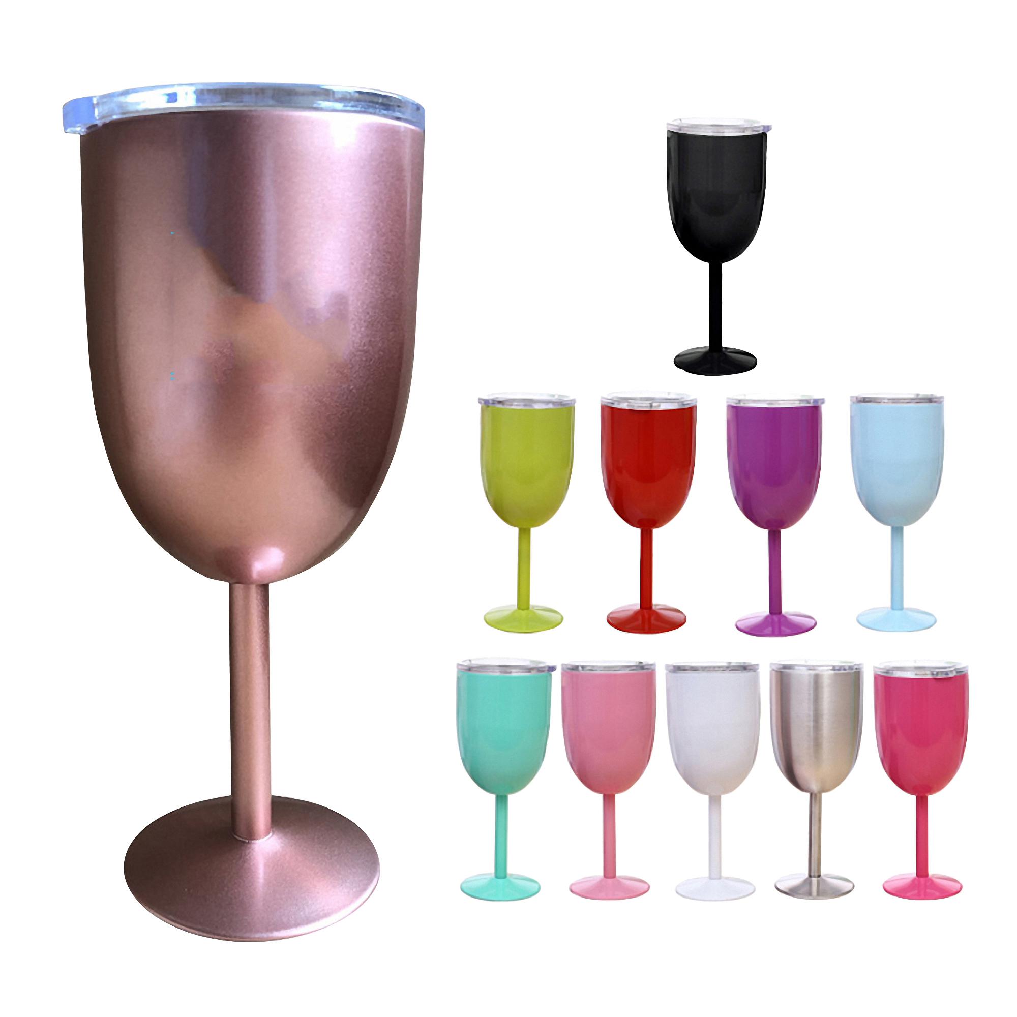 10oz Shatterproof Double-Wall Insulated Goblets 5