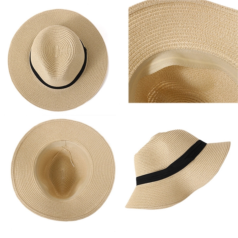 Straw Panama Beach Sun Hat 2