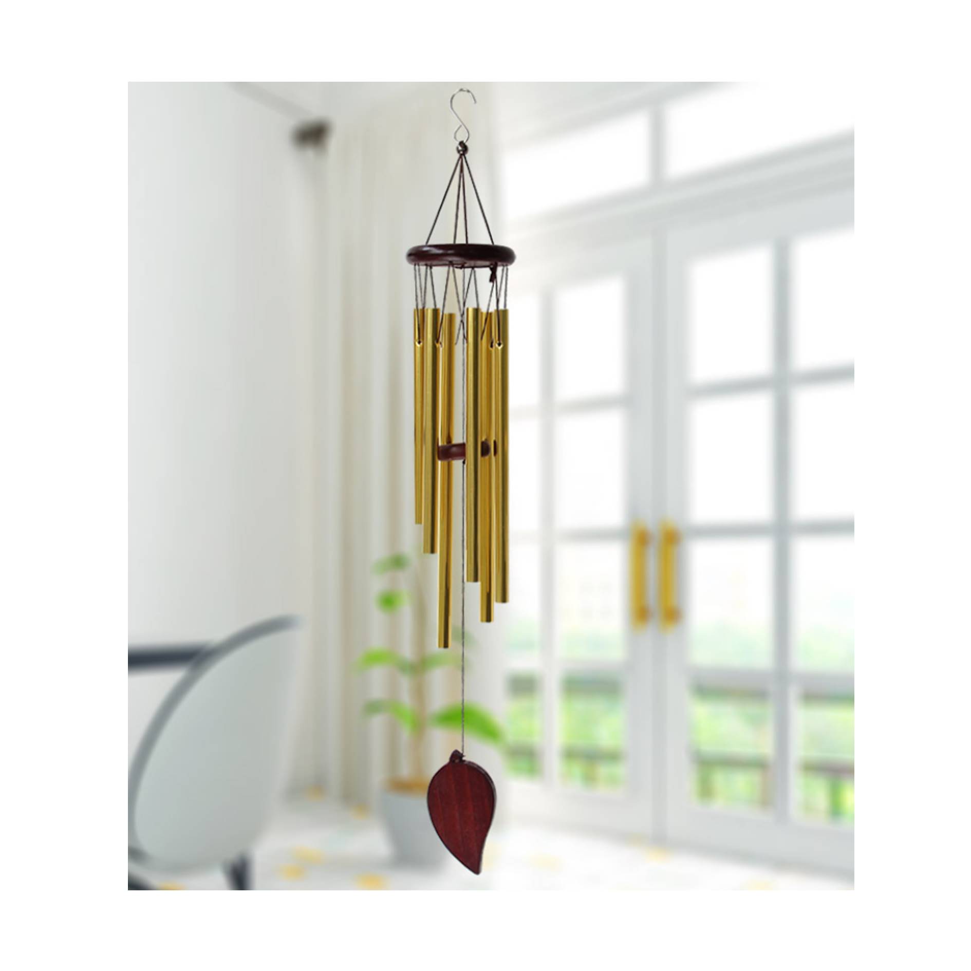 Indoor Classic Leaf Shape Wind Chimes 3