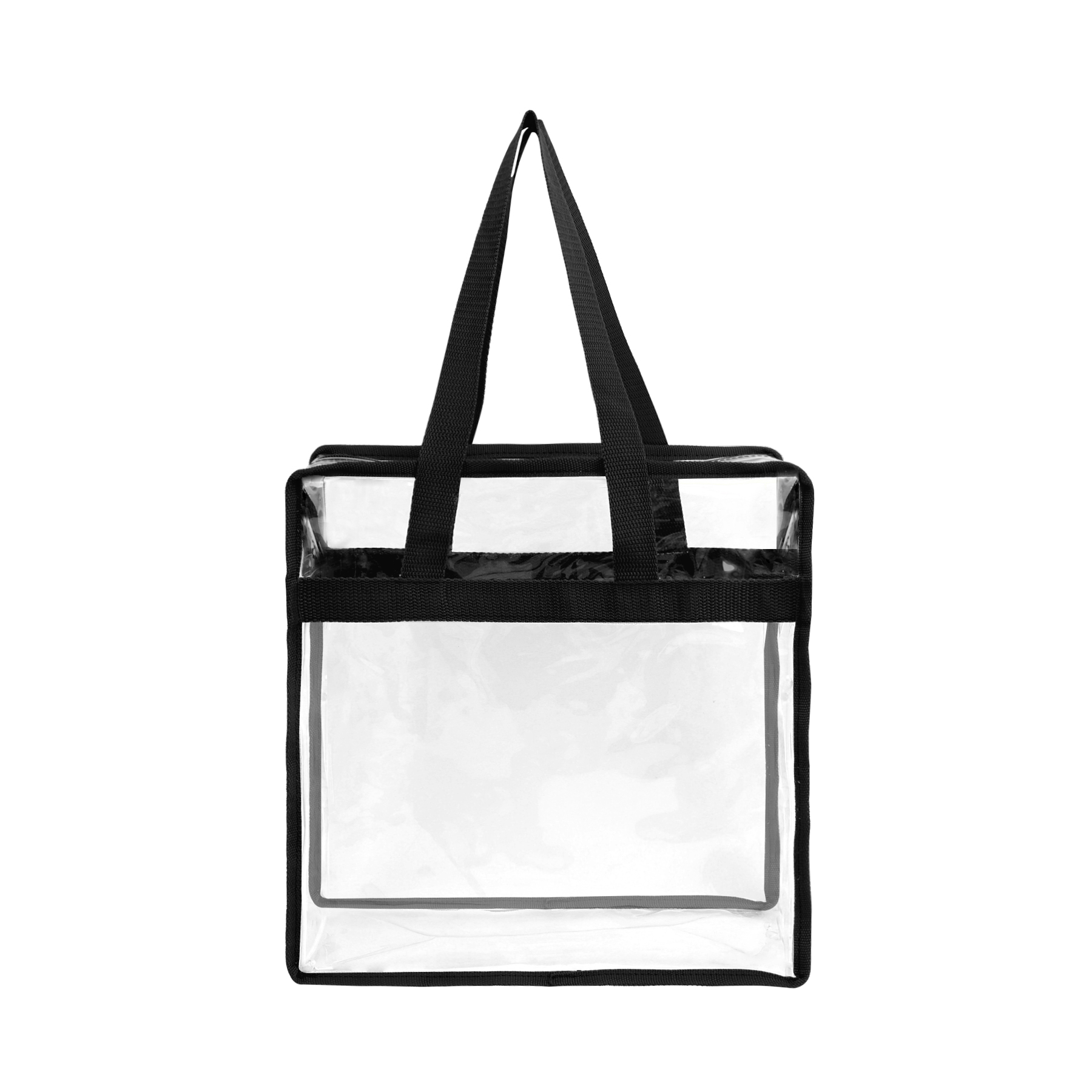 Stadium Approved Clear Zipper Tote Bag 1