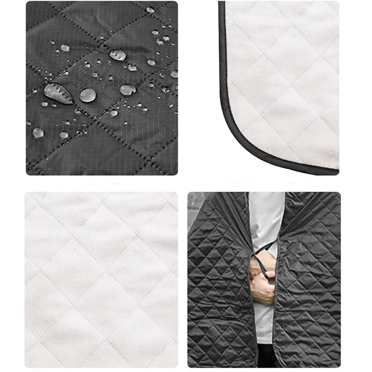 Outdoor Camping Waterproof Polar Fleece Blanket Picnic Throw 3