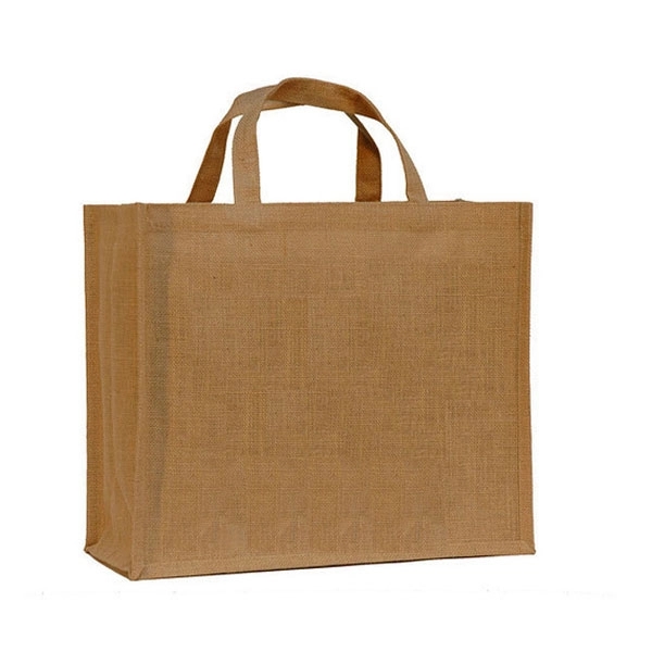 Jute Shopping Tote, custom tote bag with logo imprint 3