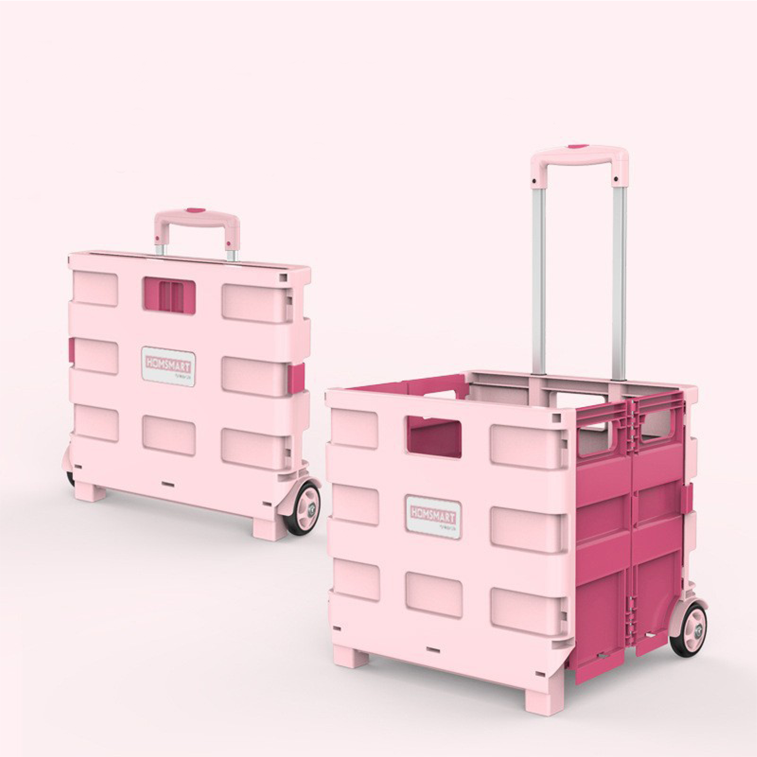 2-Wheel PP Foldable Cart–Grocery,Shopping,Camping Trolley 6