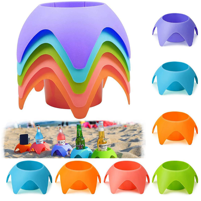 Plastic Beach Drink Cup Holder 5