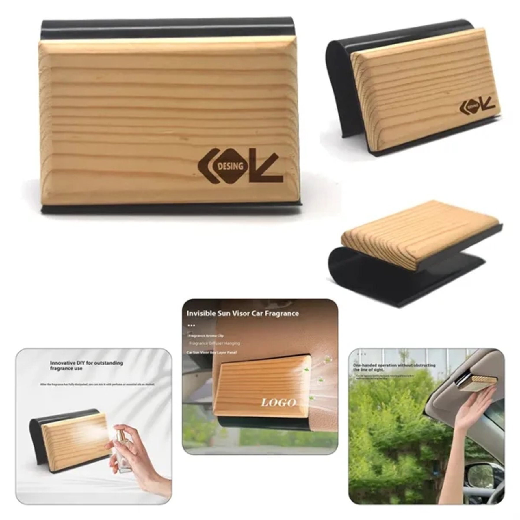 Teak Scent Wood Car Freshener Kit
 1
