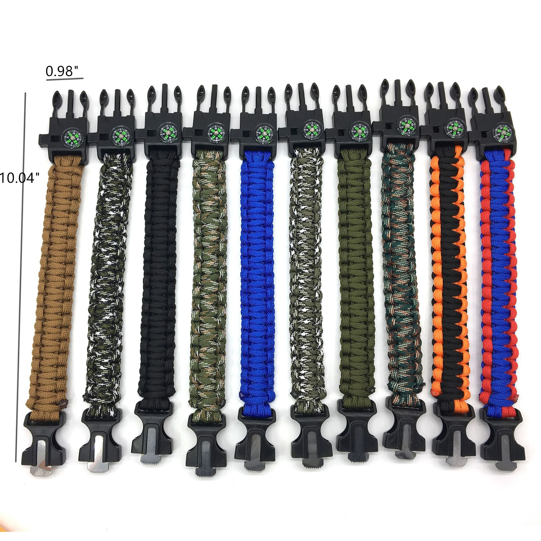 Hiking Bracelet With Fire Starter 10