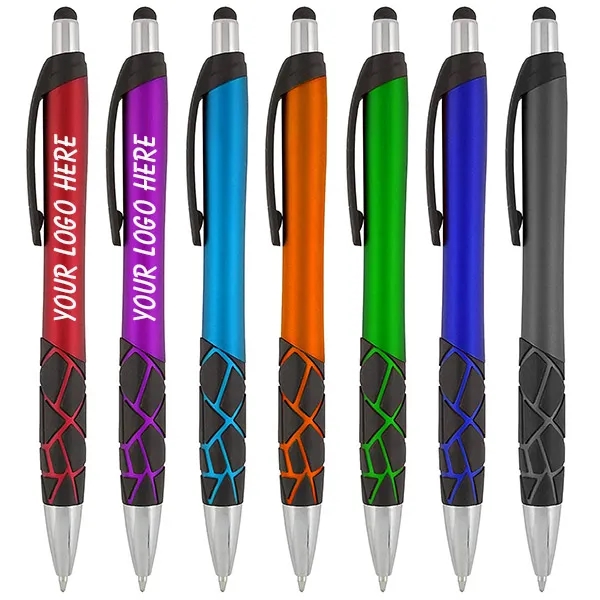 Mosaic Metallic Stylus Click Action Pen 5