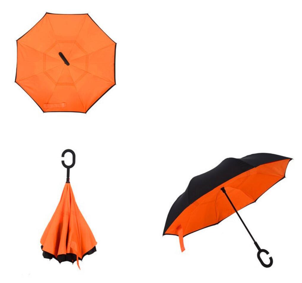Windproof Double Layer Type C Umbrella 1