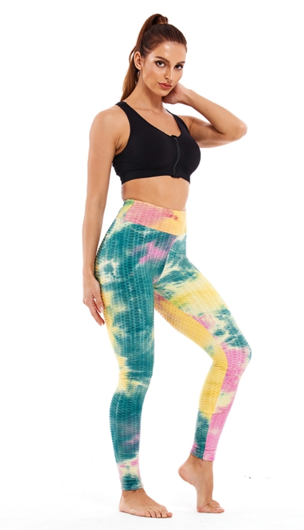 Women's tie-dye yoga pants 6