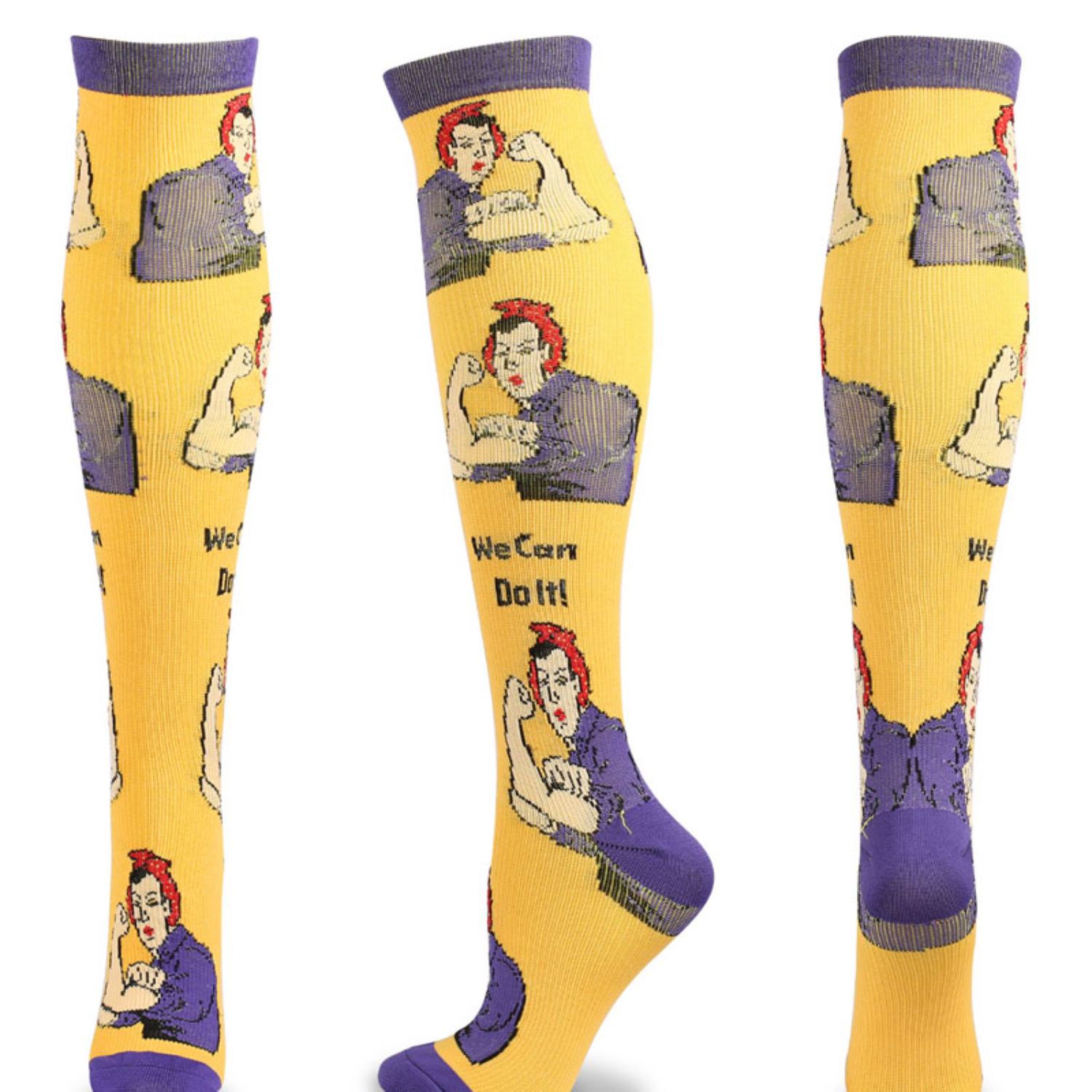 Over the calf knitted dress socks, Jacquard weave 168 or 200 needle 8