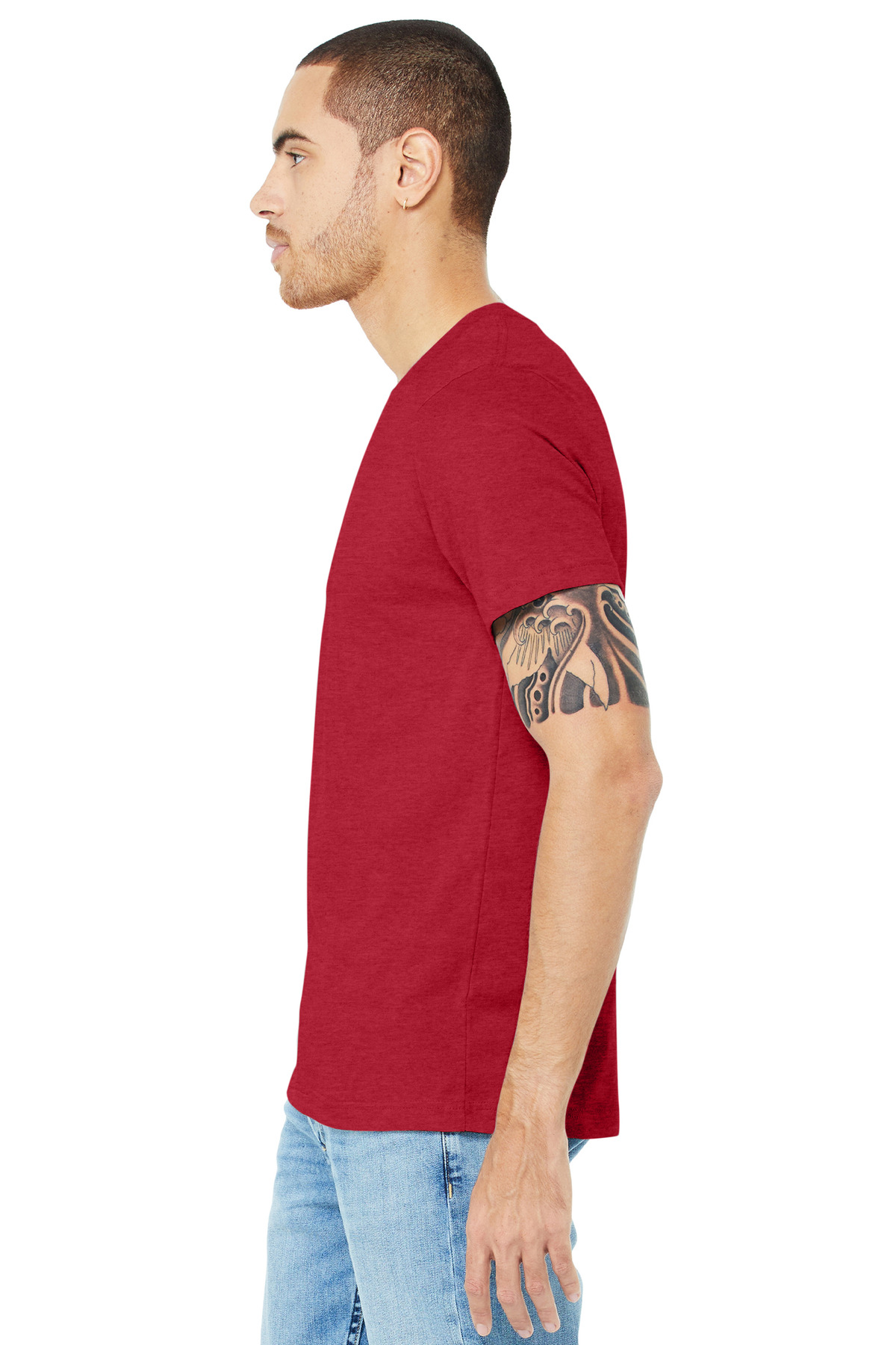 BELLA+CANVAS Unisex Heather CVC Short Sleeve Tee. BC3001CVC 193