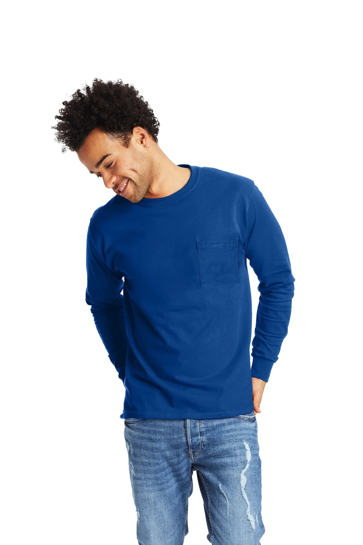 Hanes Authentic-T Long-Sleeve T-Shirt with Pocket 7