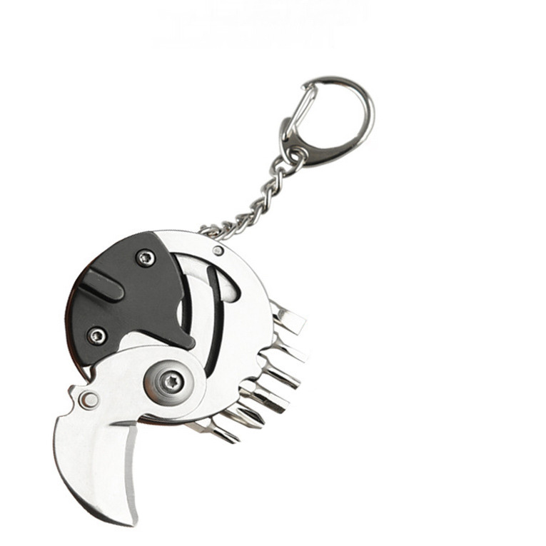 8 In 1 Mini Multifunctional Outdoor Folding Coin Knife 3