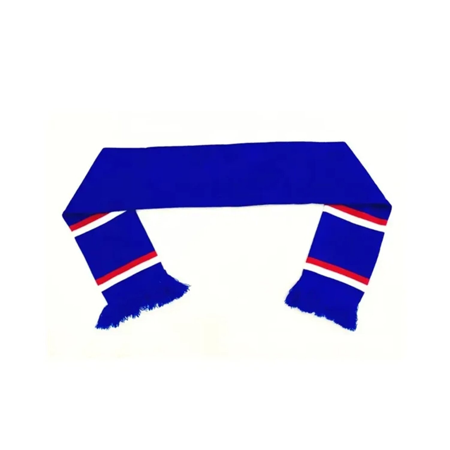 Knitted Jacquard Stadium Scarf W/ Fringe 12
