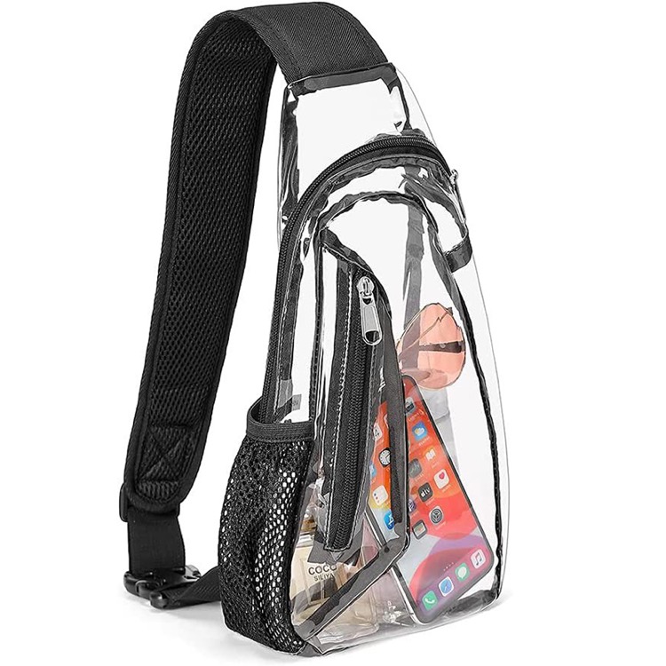 Clear Sling Bag Stadium Approved Transparent Casual Chest Daypack 4