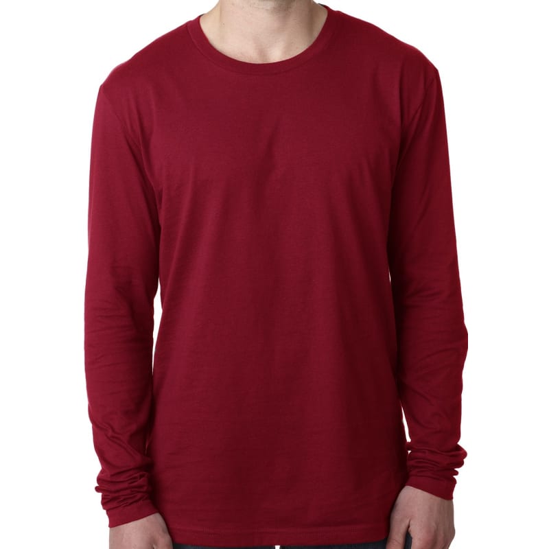 Next Level Mens Cotton Long-Sleeve Crew 4
