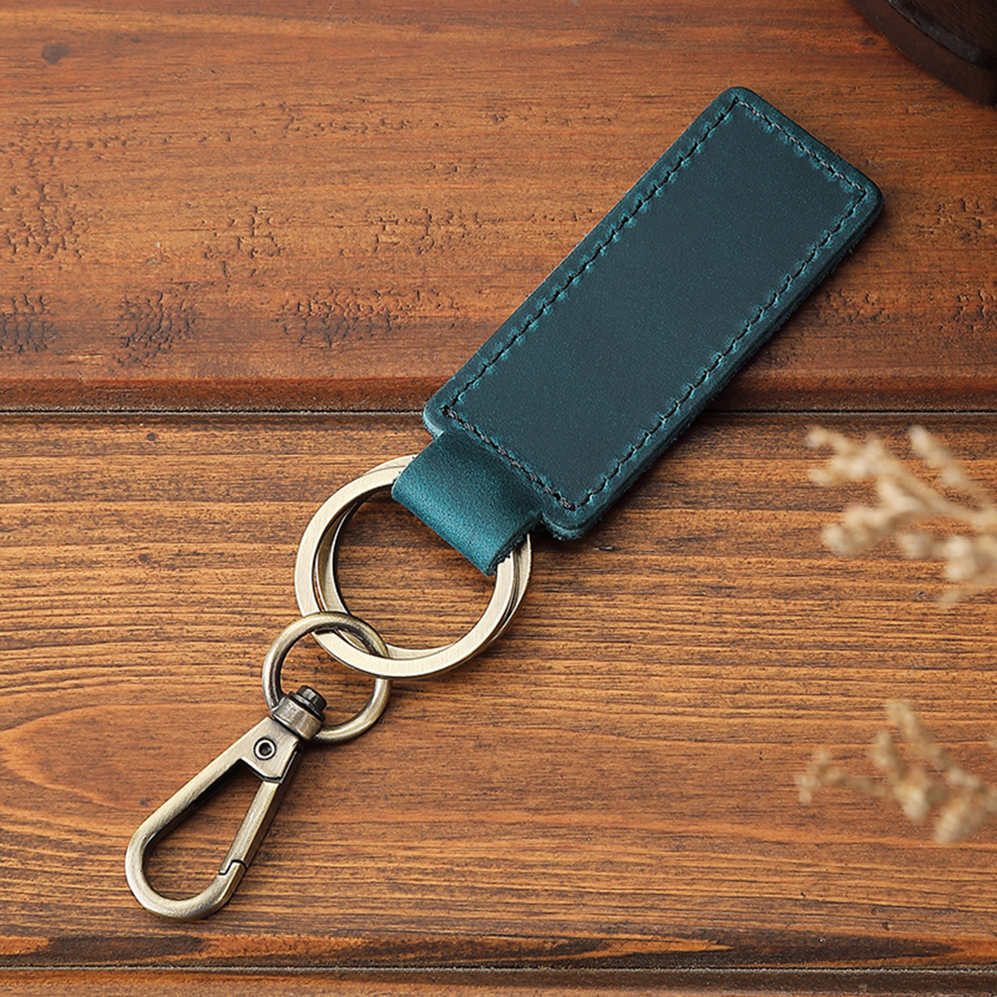 Vintage Genuine Leather Car KeyChains 3